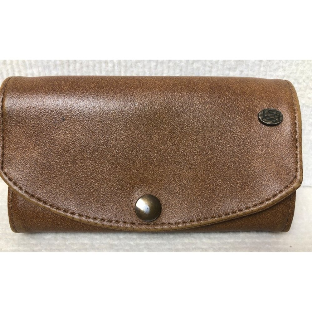 FS original Leather Wallet, Light Brown, 6.5x4"